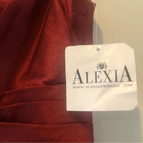 Alexia Size 14 Wine Coloured Dress - Picture 12 of 15